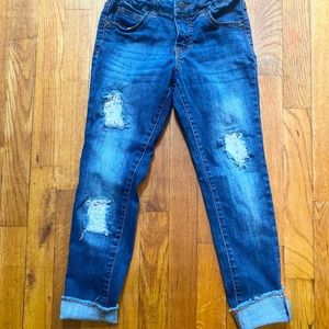 Girls size 7 jeans and jean jacket bundle